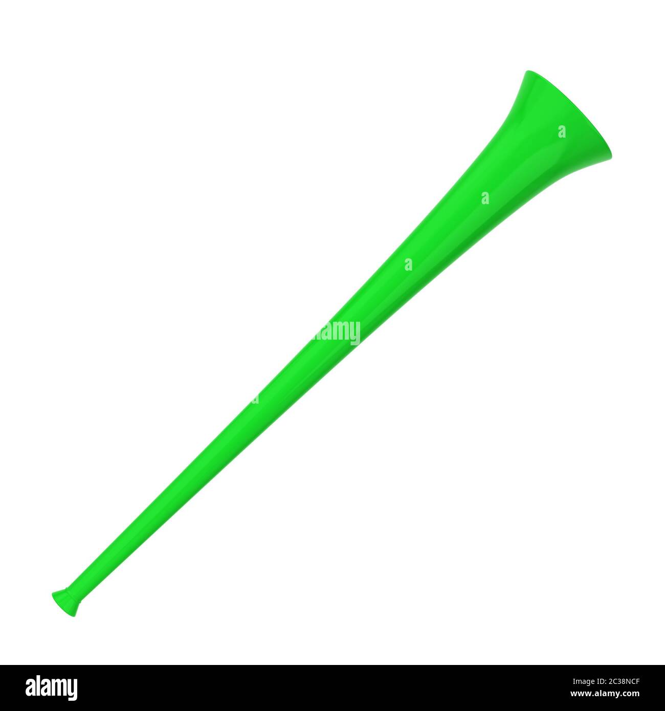 Fan vuvuzela trumpet. 3d illustration isolated on white background Stock Photo