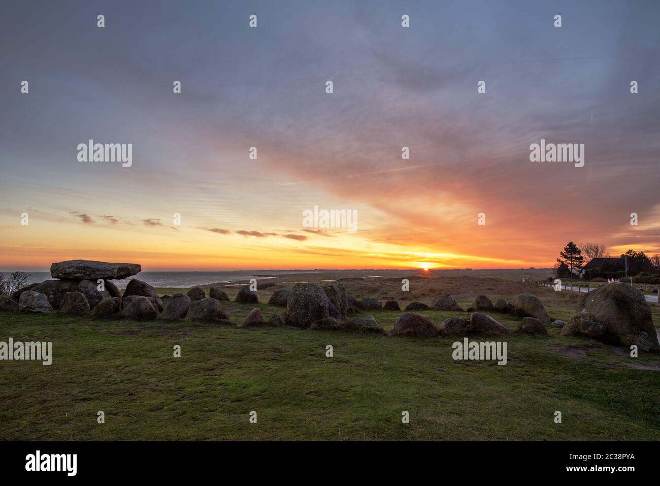 Harhoog megalithic grave Stock Photo