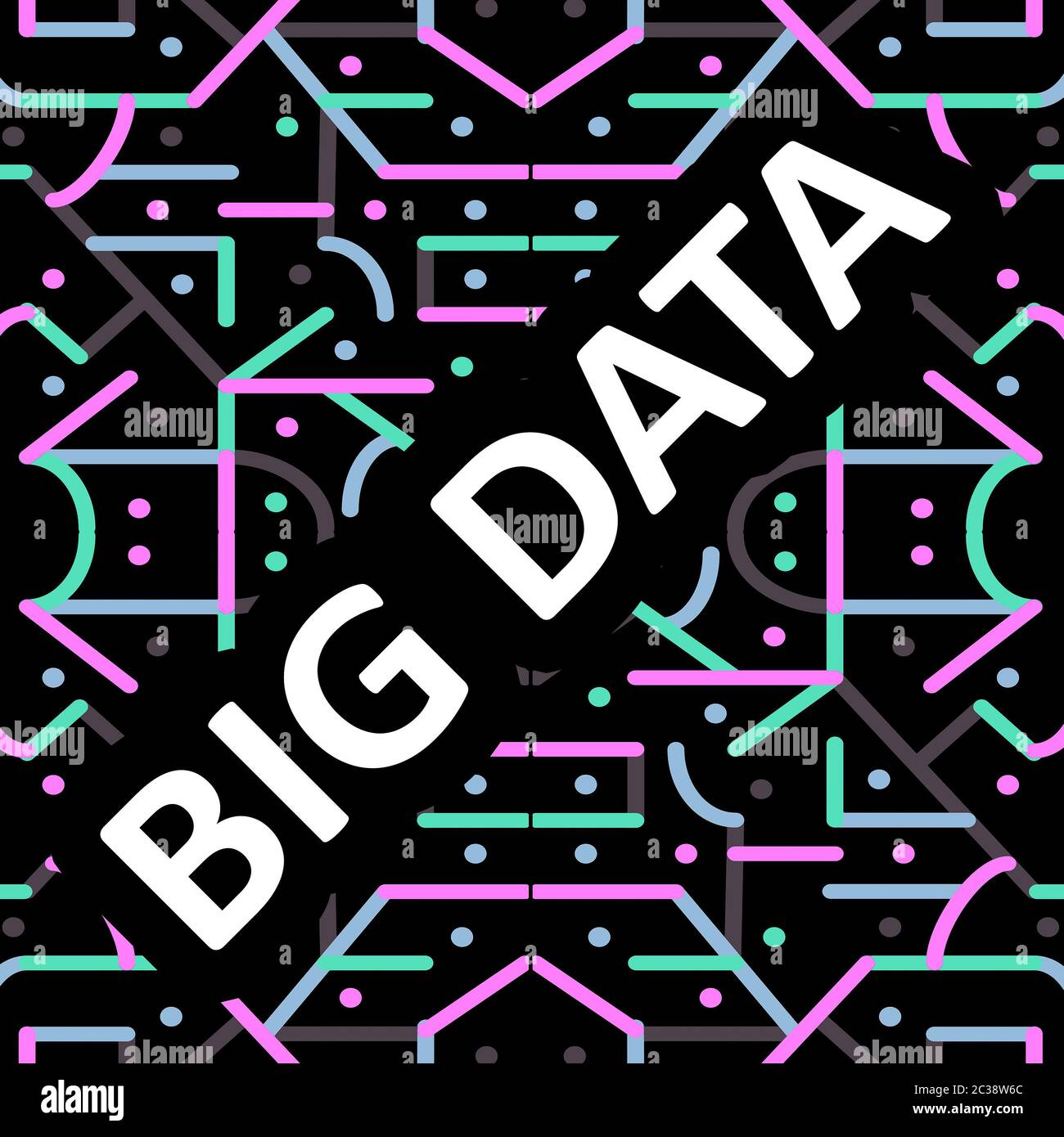 Big Data Concept Background Stock Photo