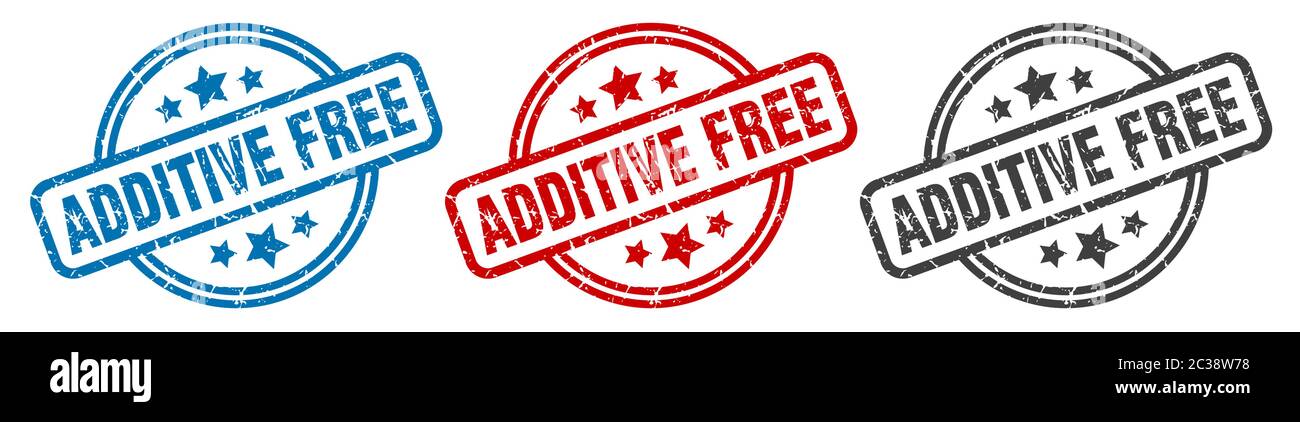 Additive free banner sign hi-res stock photography and images - Alamy