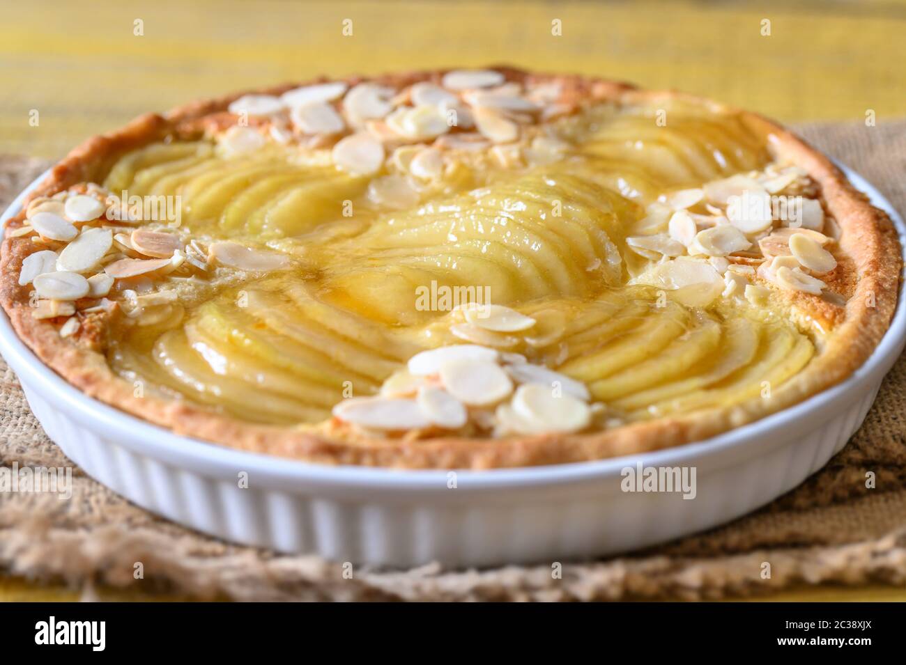 La Tarte Bourdaloue - French Pear Tart Stock Photo - Alamy