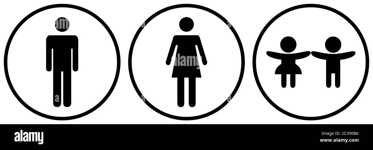 View Man Woman And Child Symbol Gif