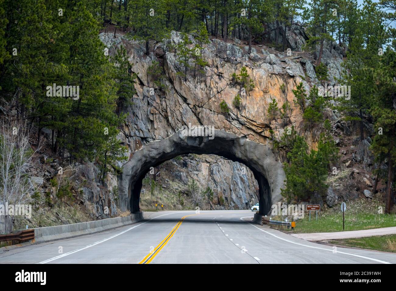 Miner Gateway Tunnel in nearby Keystone, South Dakota Stock Photo Alamy
