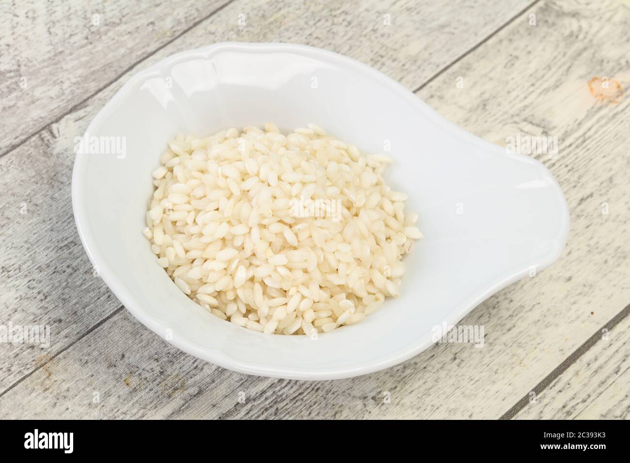 Raw Arborio rice for Italian risotto Stock Photo Alamy