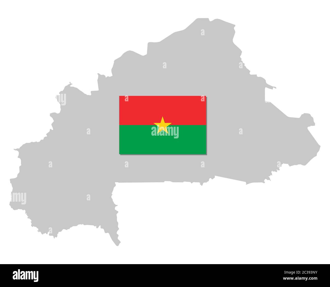 Fahne und Landkarte von Burkina Faso Stock Photo Alamy