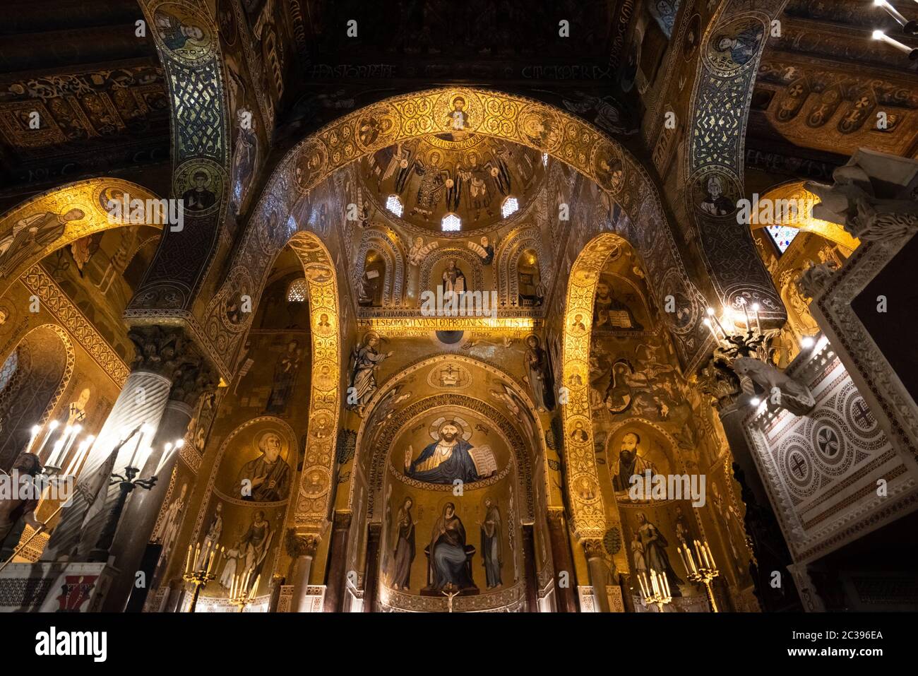 Palermo Cathedral Interior Palermo Sicily High Resolution Stock ...