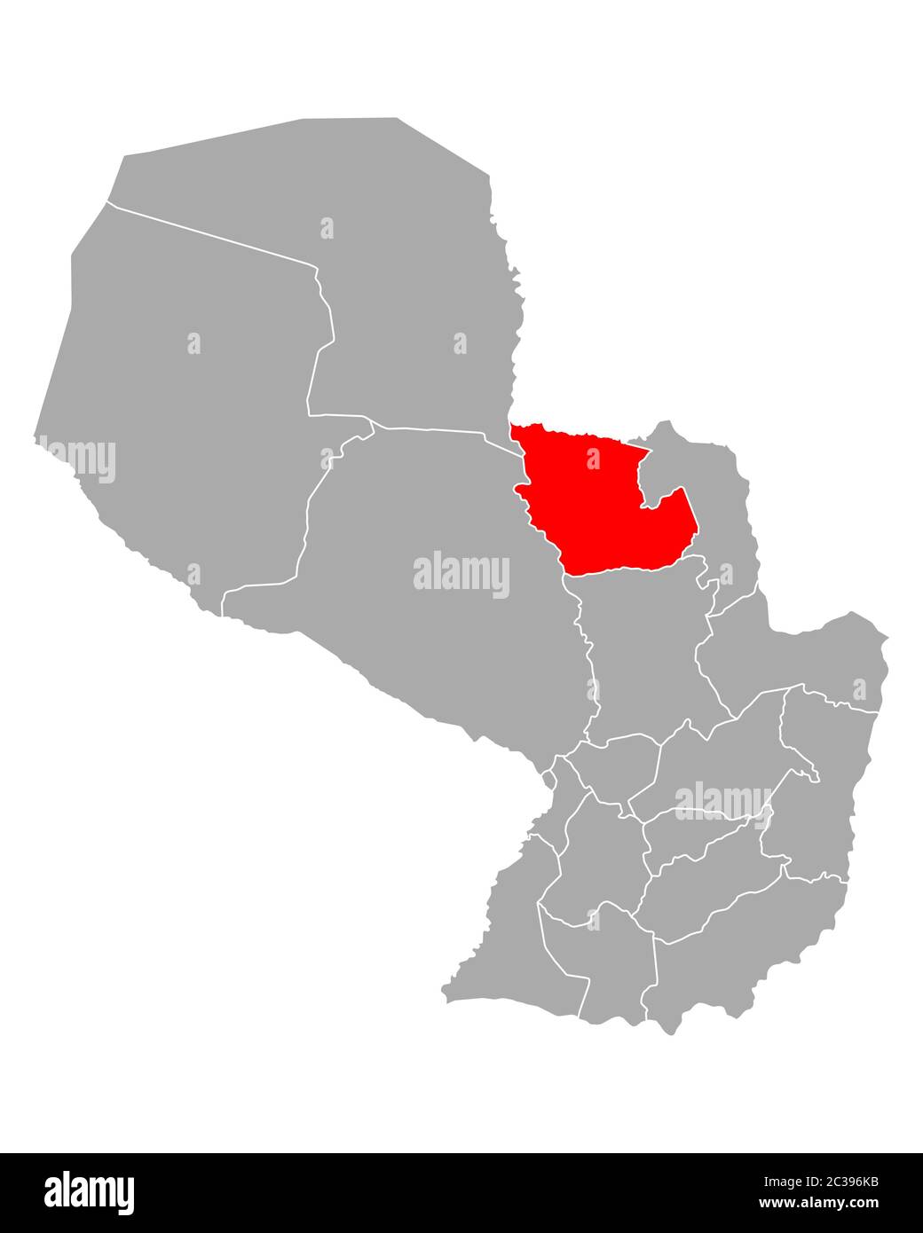 Map of Concepcion in Paraguay Stock Photo Alamy