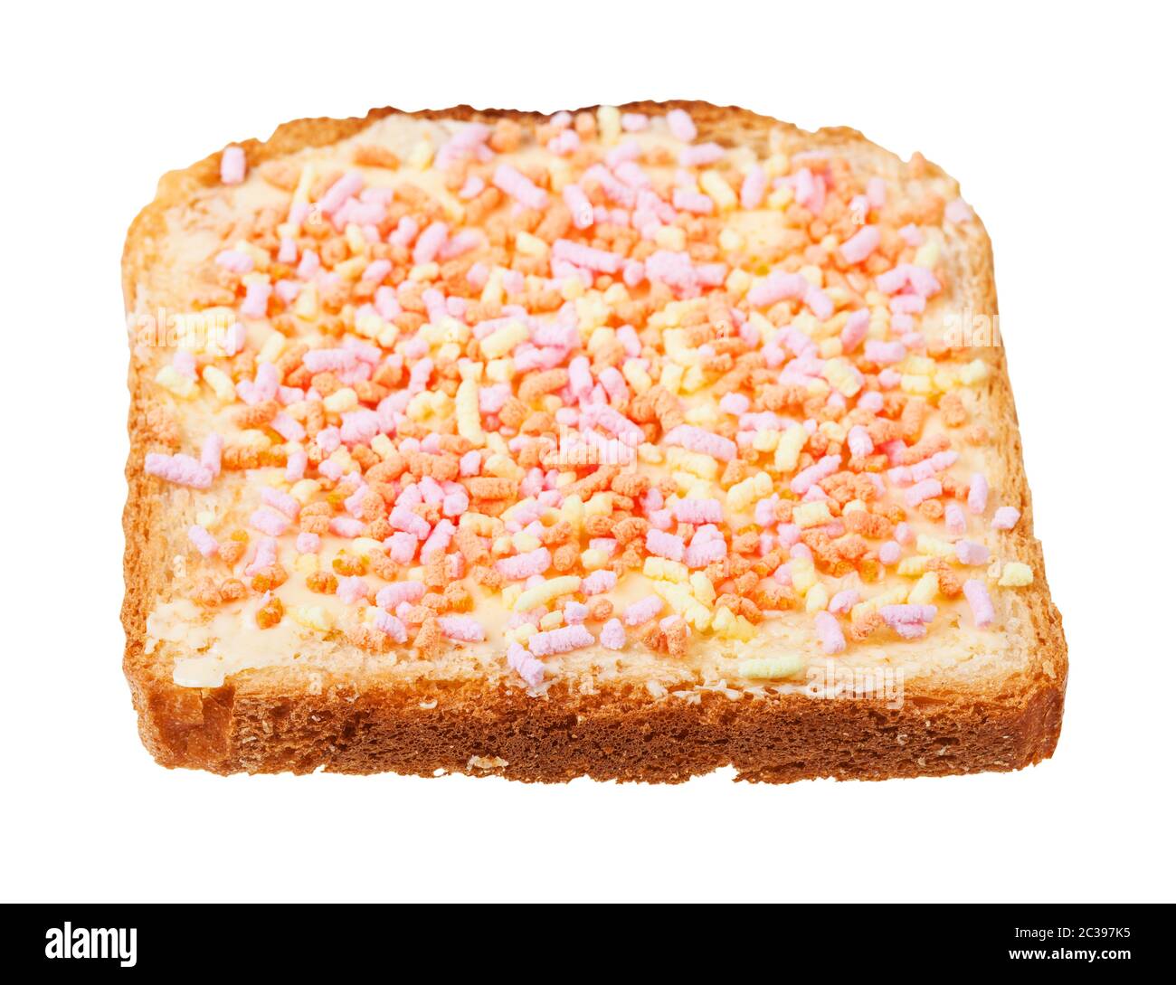 Dutch Toasts dutch sweet toast with butter and fruithails (sugar topping sprinkles ...