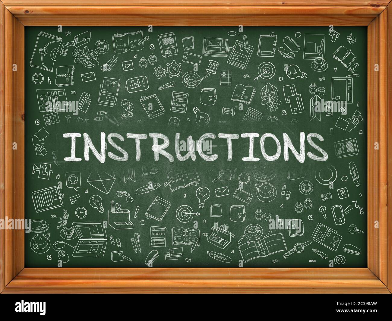 Instructions Concept. Modern Line Style Illustration. Instructions