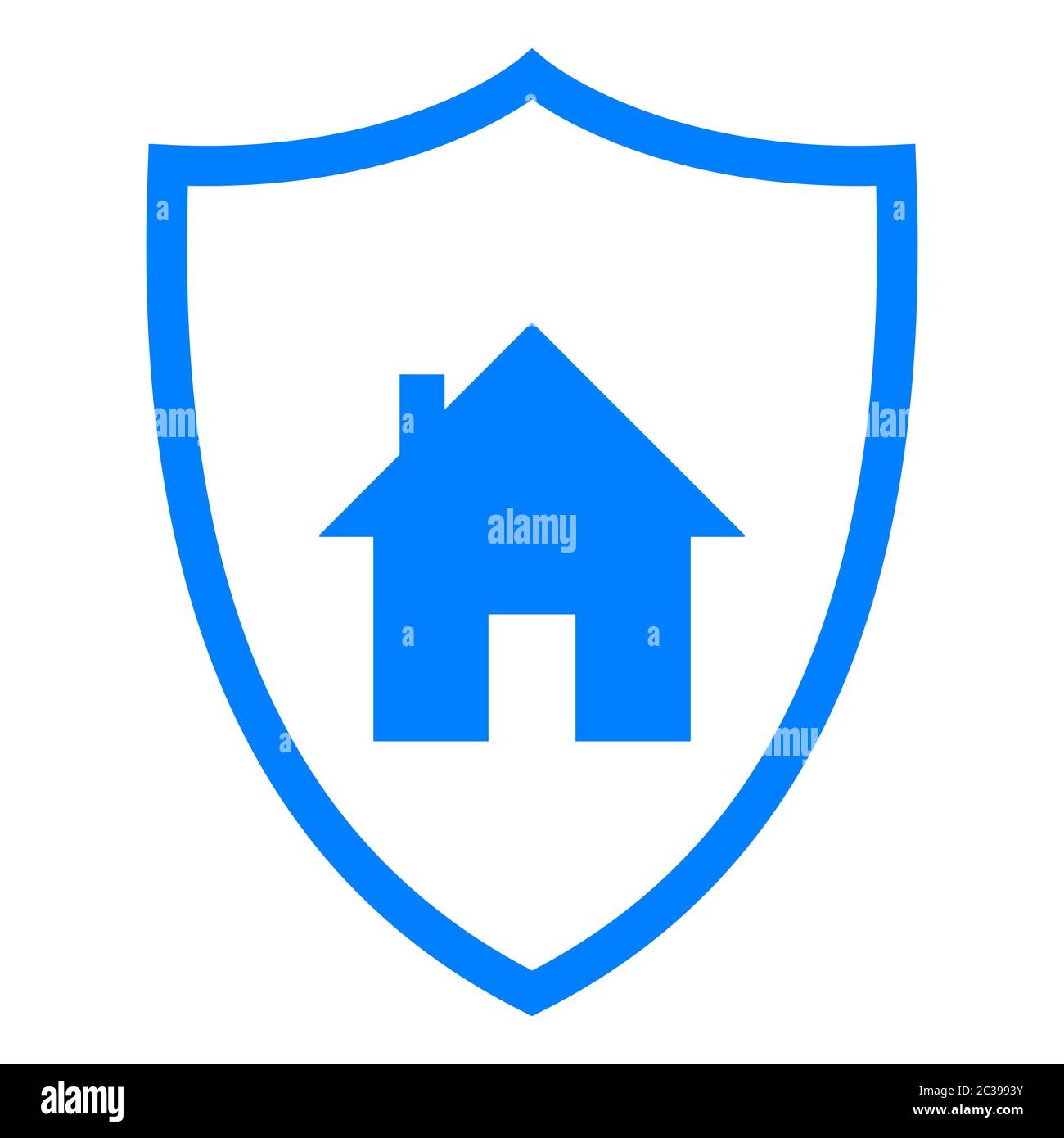 House Use Shield Home and shield Stock Photo - Alamy
