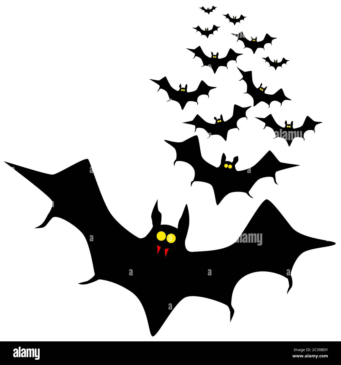 Vampire bats flying in formation Stock Photo Alamy
