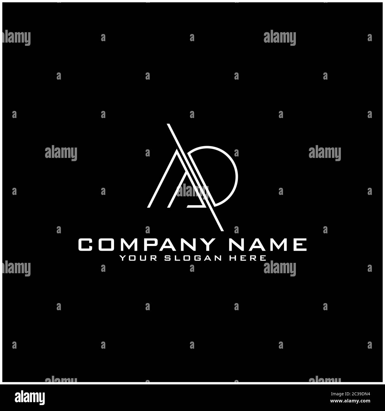 MD alphabet abstract initial letter logo design vector template Stock ...