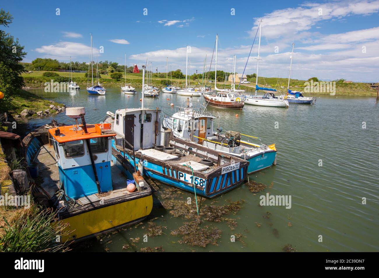Sailing boats in Workington, Cumbria, UK Stock Photo Alamy