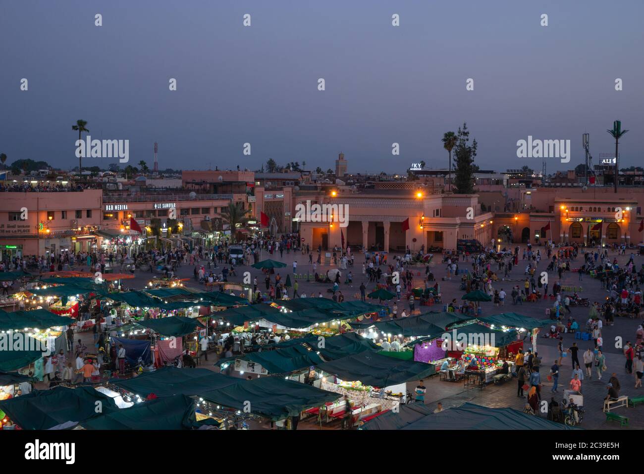 Djemaa el Fna Marketplace Marrakech Stock Photo