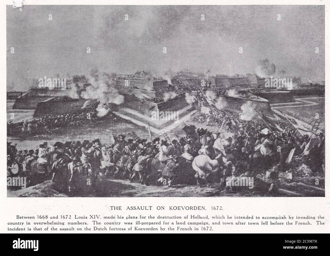 The Assault on Roevorden, 1672 Stock Photo