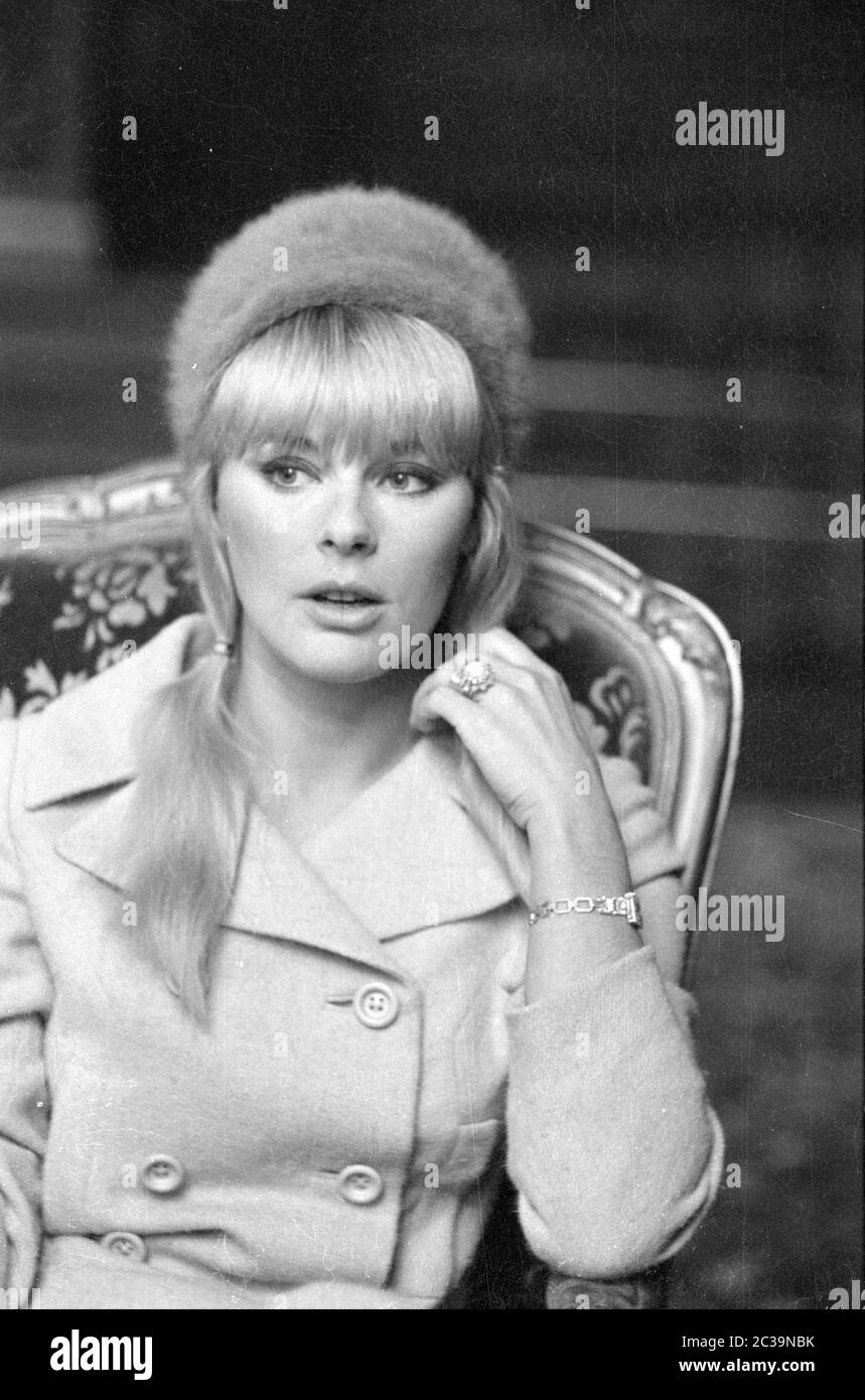 Elke Sommer is photographed for an interview in Berlin Stock Photo - Alamy