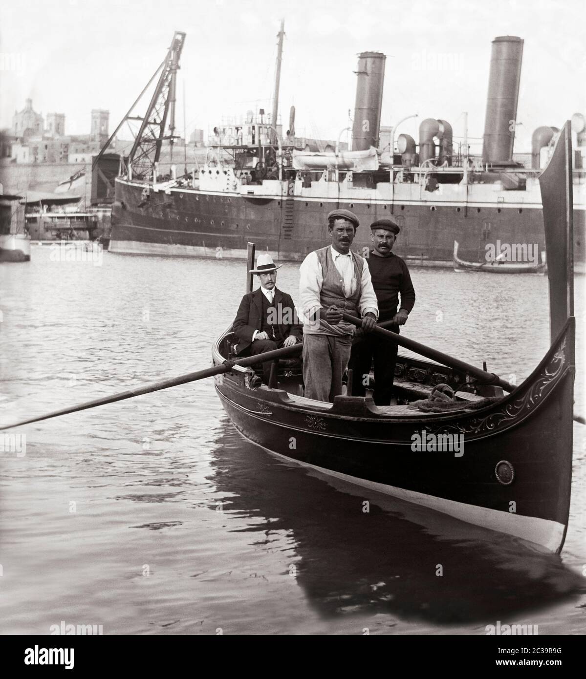 The island of Malta, Maltese ports, Mediterranean city ports, ancient