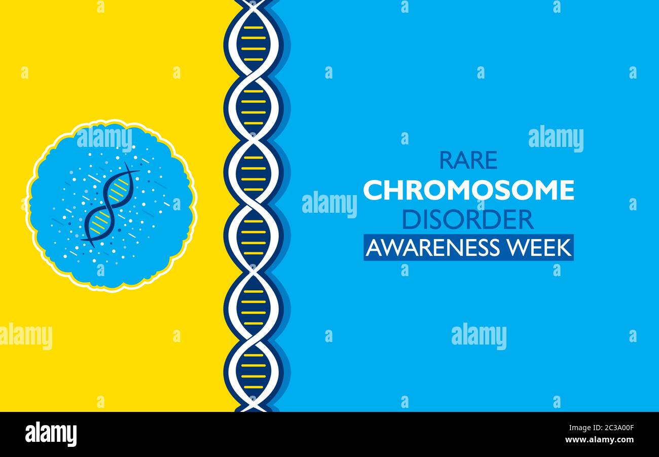 creative vector illustration of rare chromosome disorder awareness week