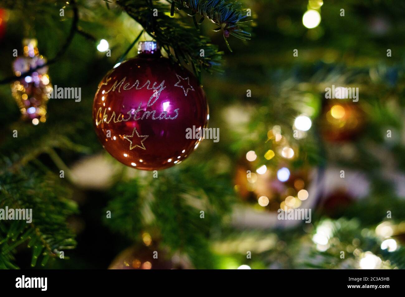 Christmas Tree decoration Stock Photo