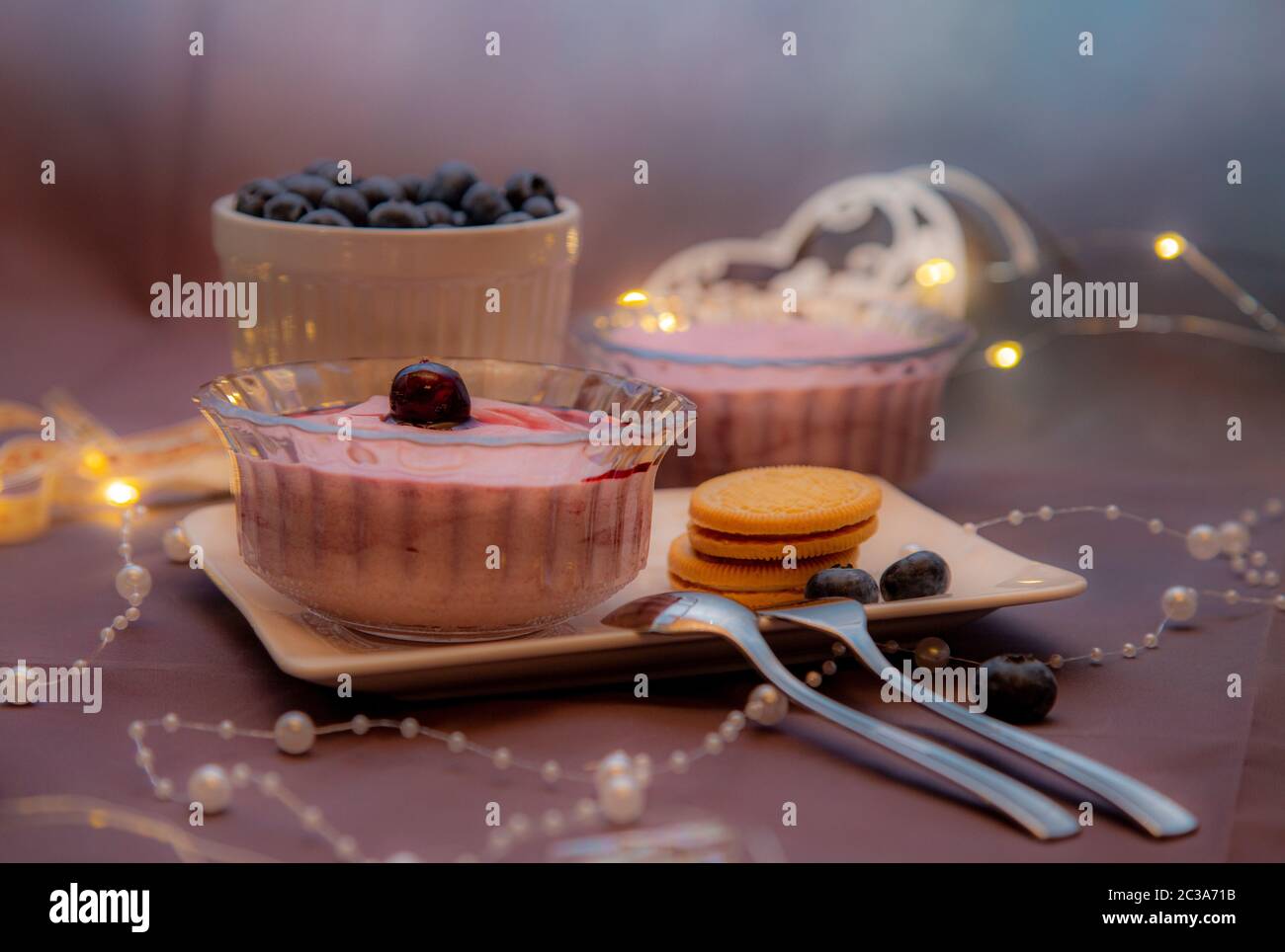 Dessert cherry hi-res stock photography and images - Alamy