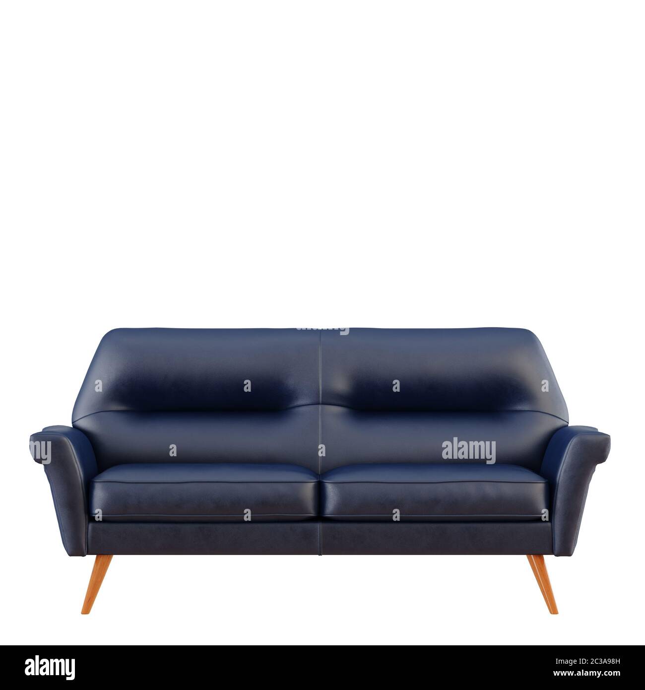 Blue leather sofa hi-res stock photography and images - Alamy