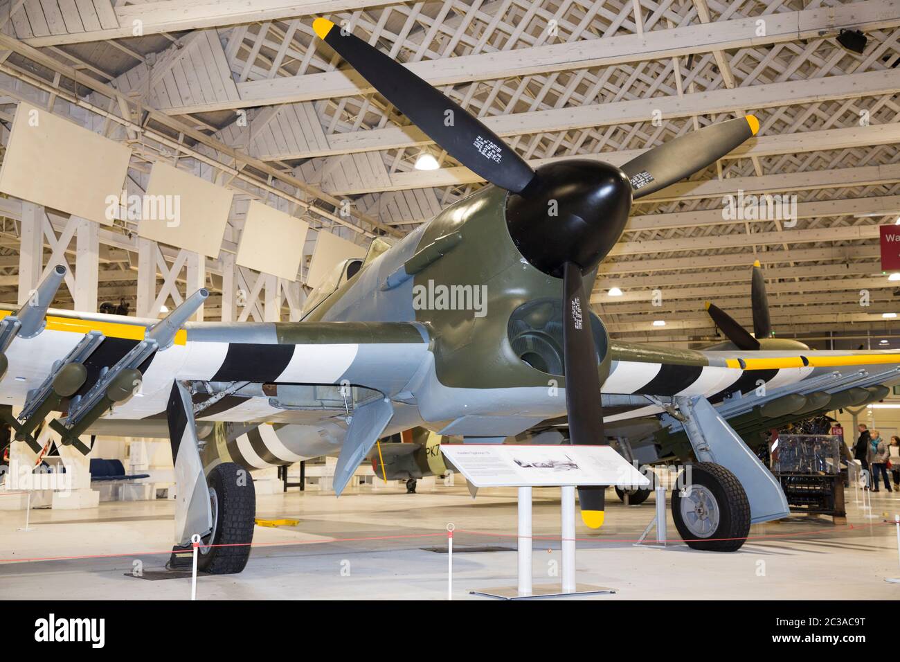 Hawker Typhoon 1B plane / airplane. Second world war WWII fighter