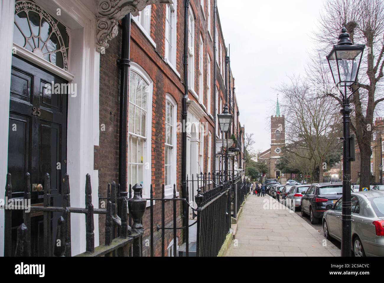 LONDON A residential street in Hampstead, an affluent area of north