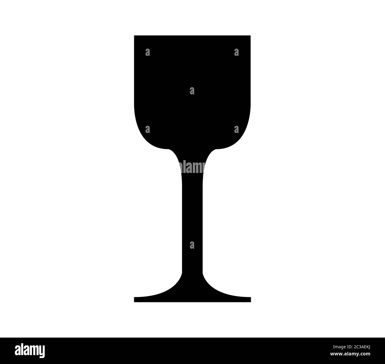 wine glass icon illustrated in vector on white background Stock Photo ...