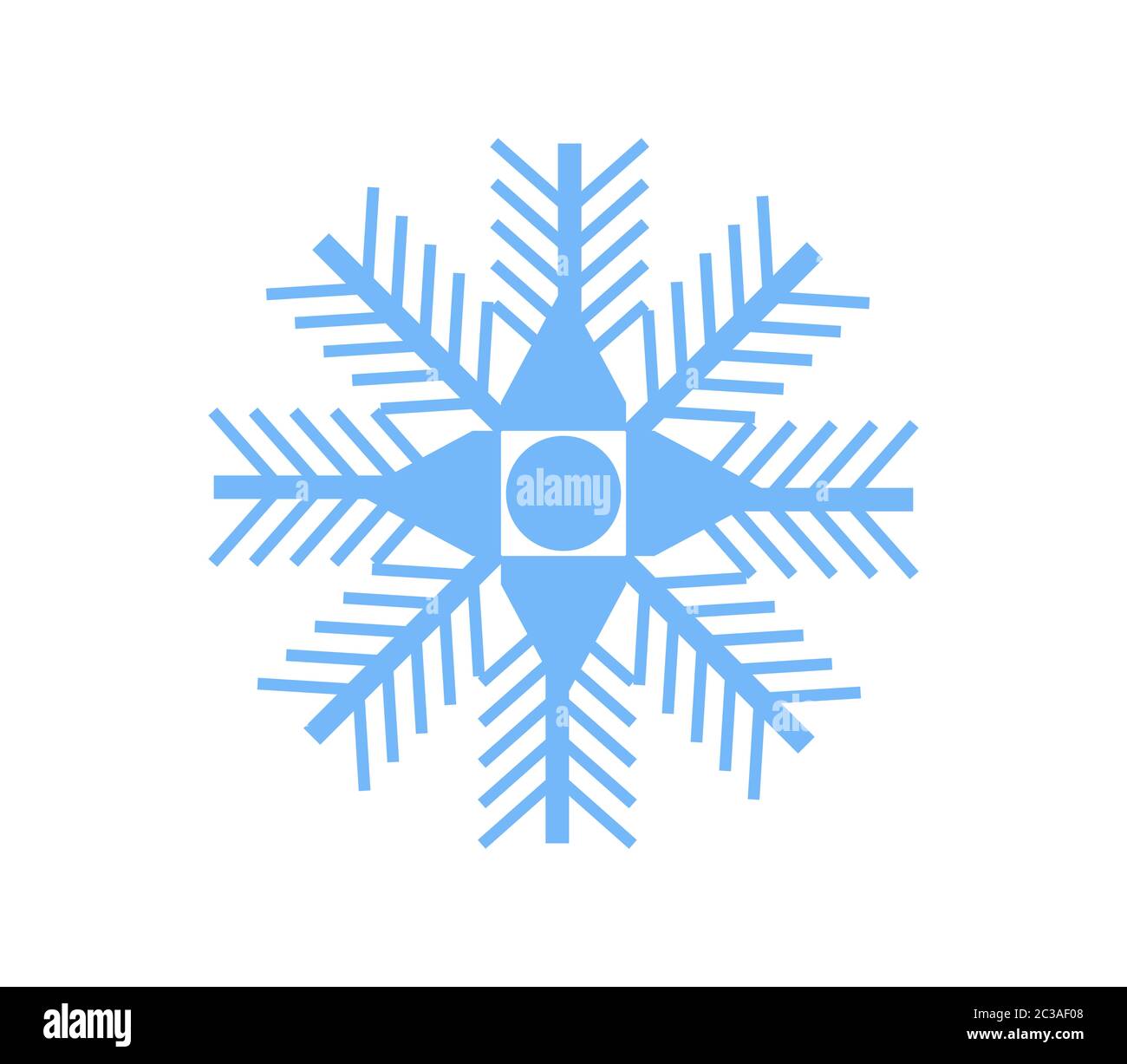 snowflake icon illustrated in vector on white background Stock Photo ...