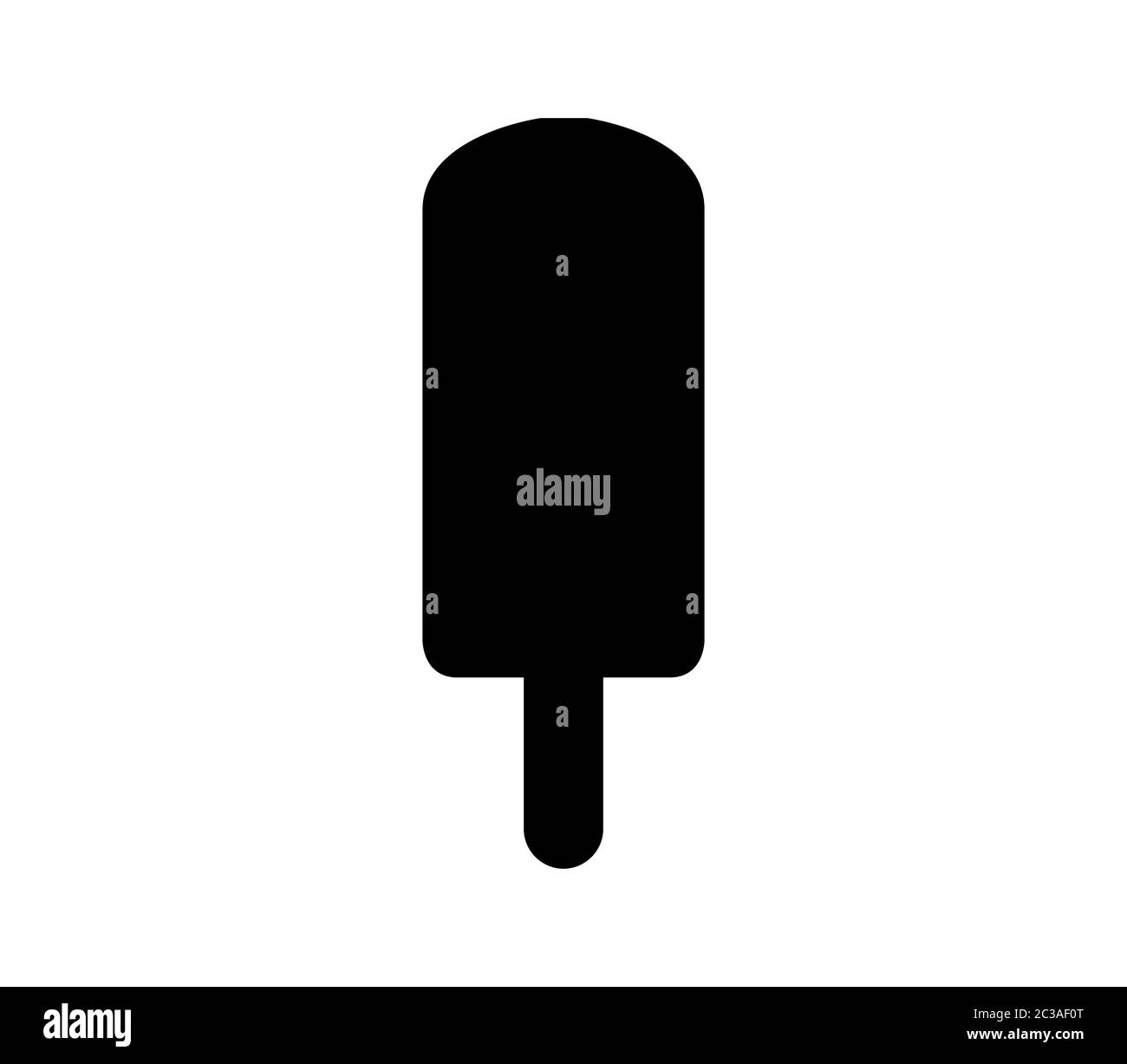 ice cream icon in vector on white background Stock Photo - Alamy
