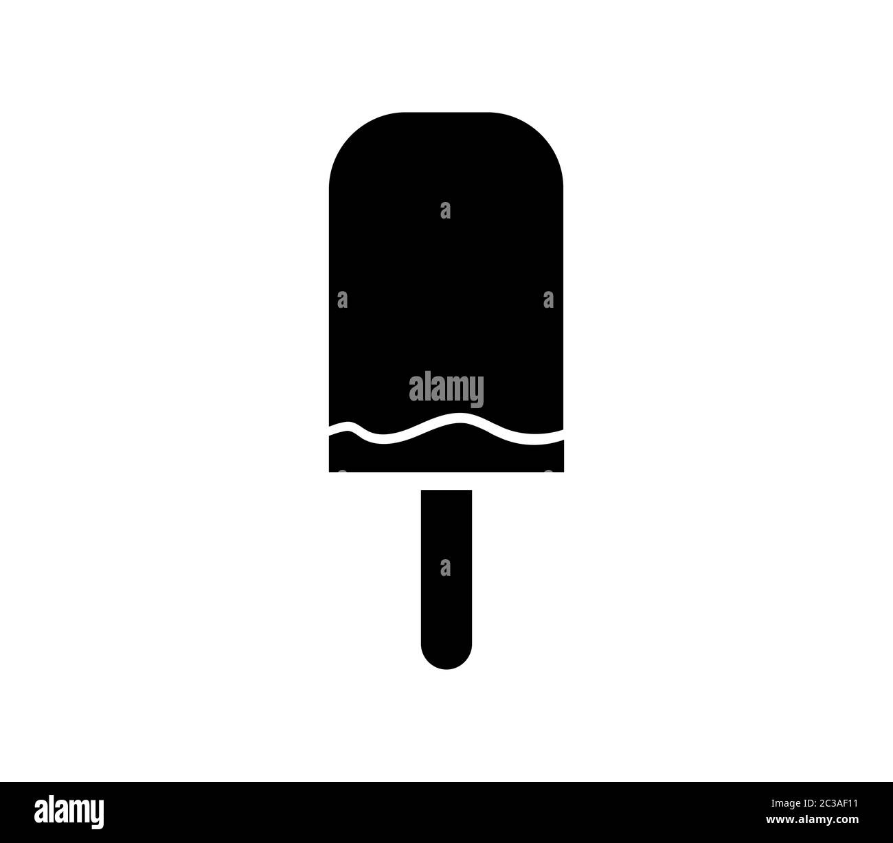 ice cream icon illustrated in vector on white background Stock Photo ...