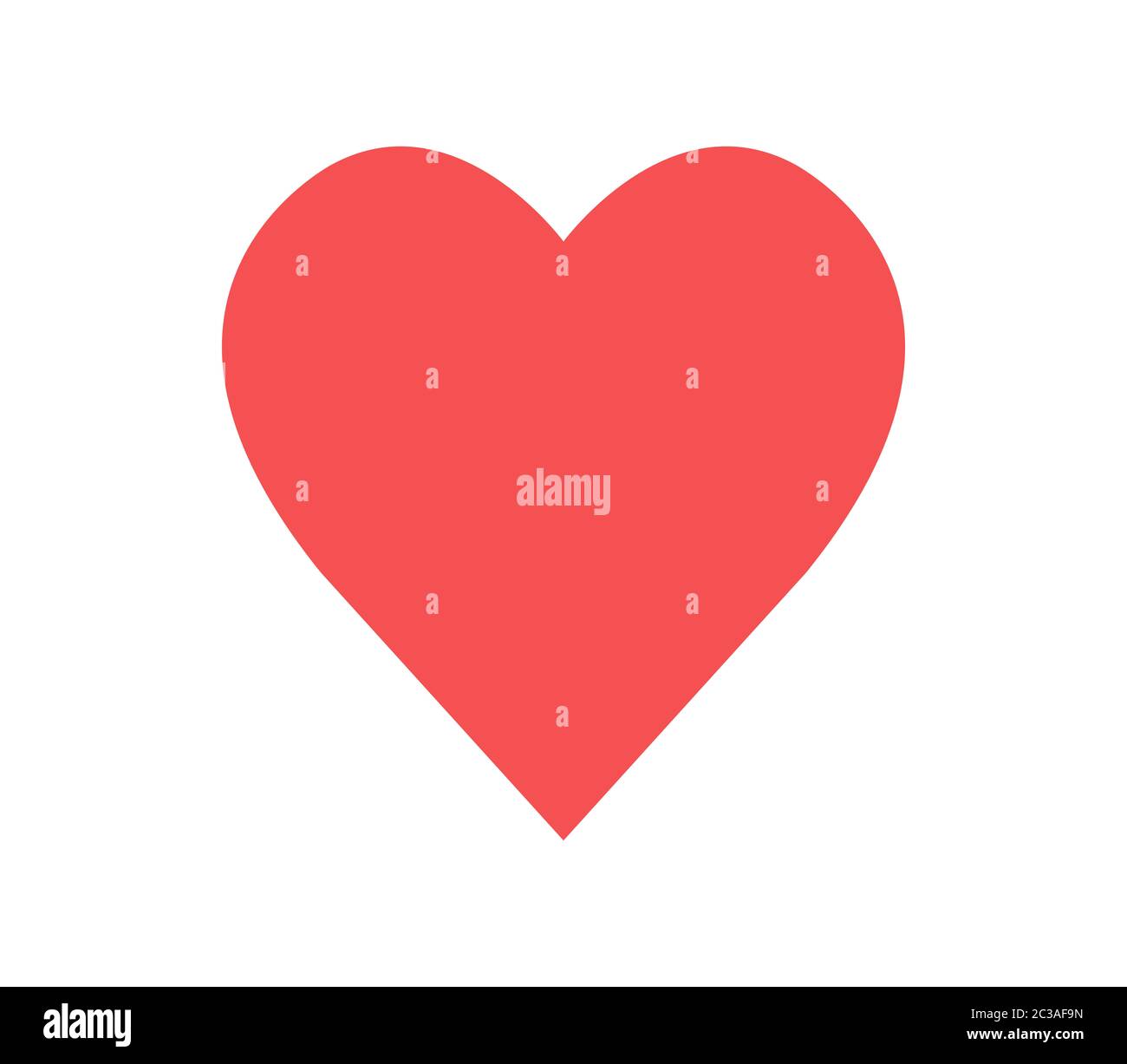 heart icon illustrated in vector on white background Stock Photo - Alamy