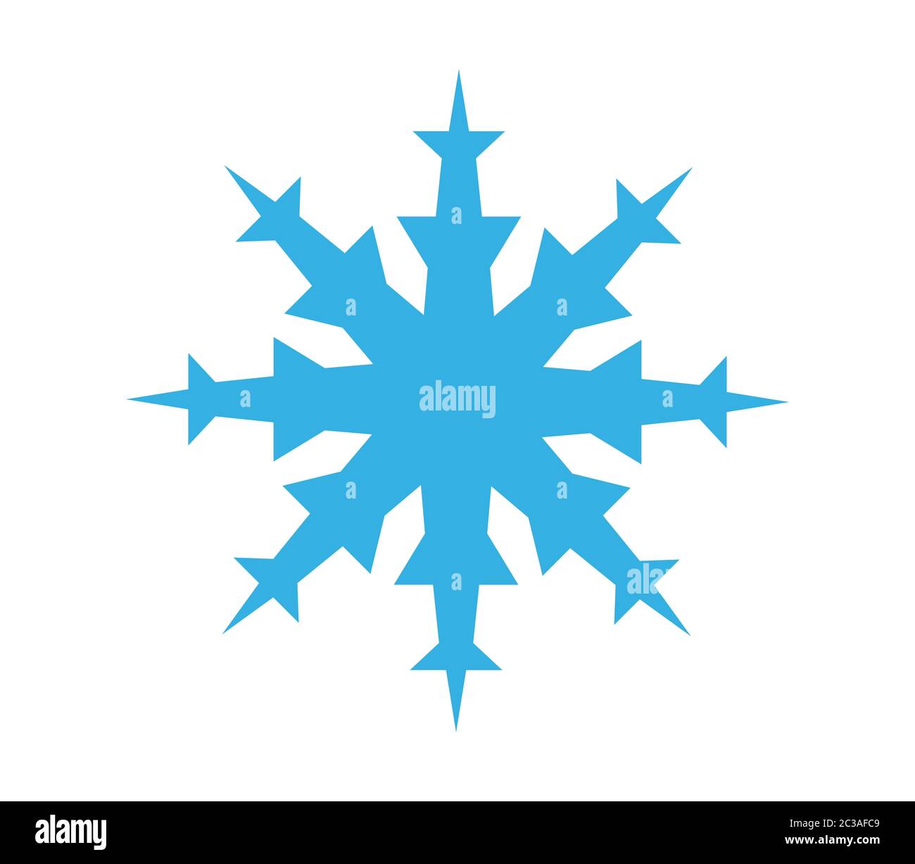 snowflake icon illustrated in vector on white background Stock Photo ...