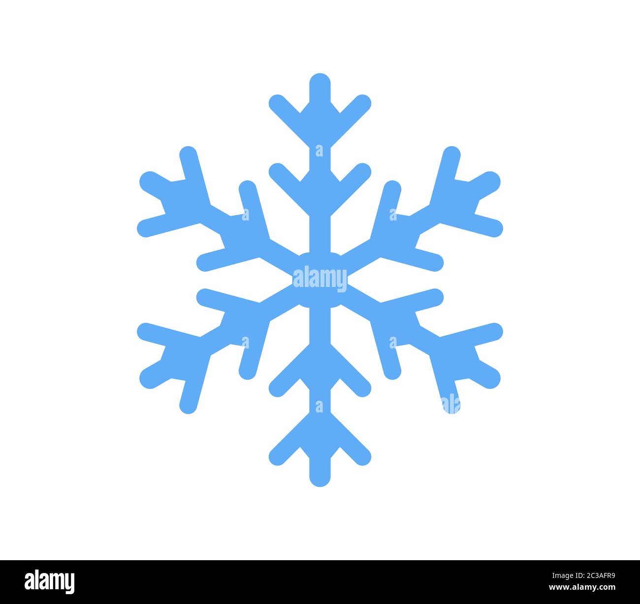 snowflake icon illustrated in vector on white background Stock Photo ...
