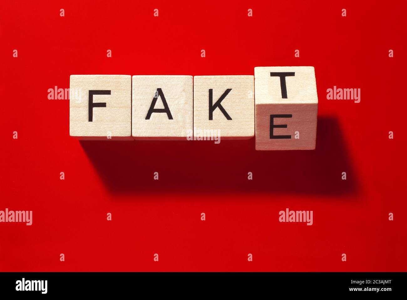 Fact or fake, symbol image, fake news, alternative facts, Germany, Europe Stock Photo