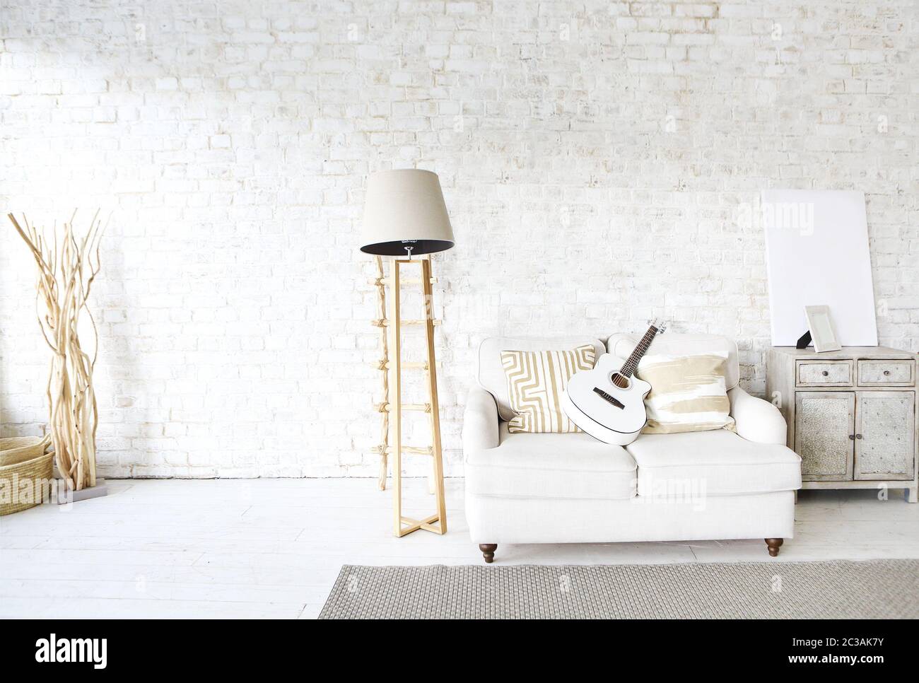 Interior of stylish spacious room Stock Photo - Alamy