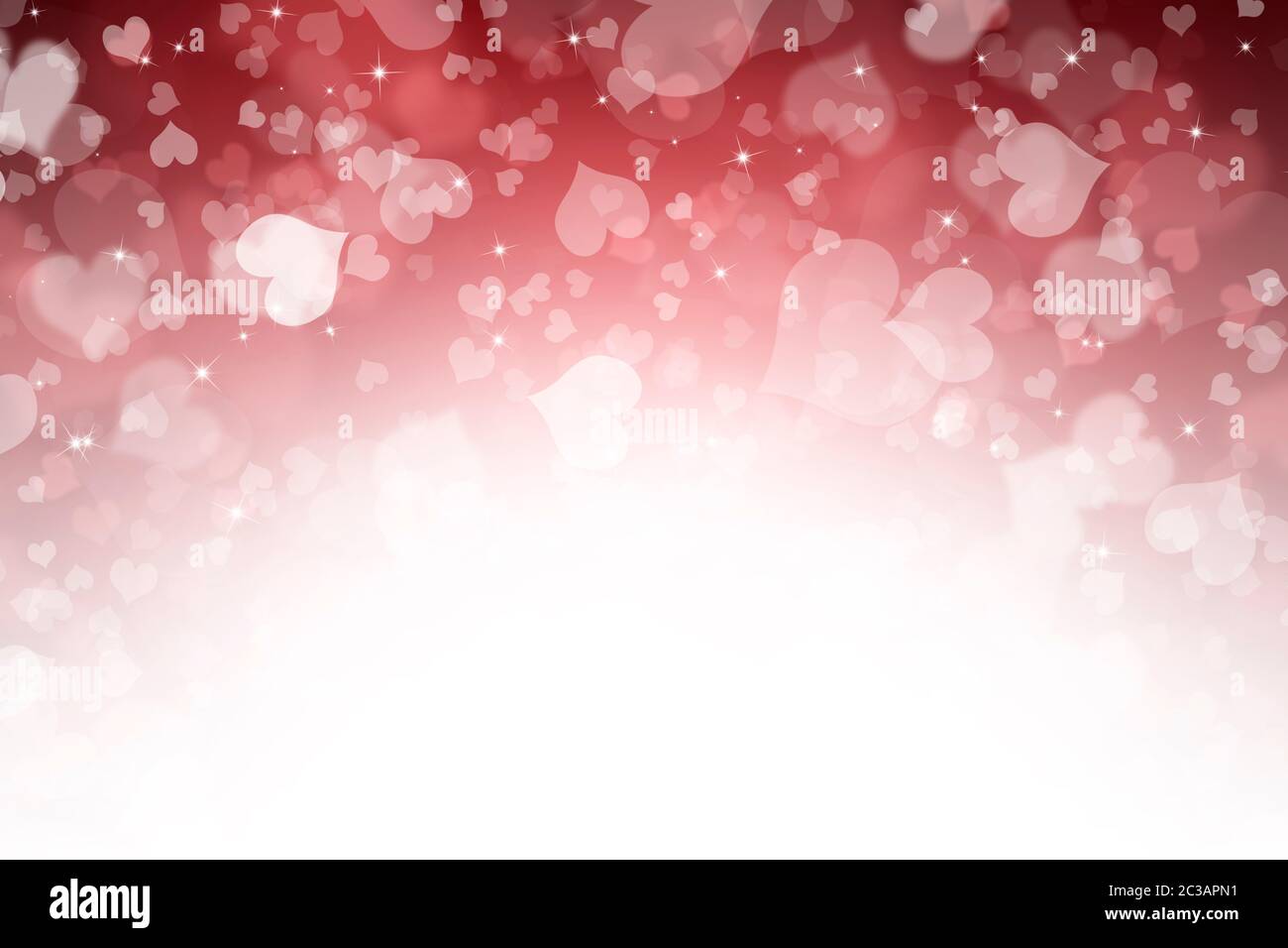 Valentines day abstract background with hearts Stock Photo