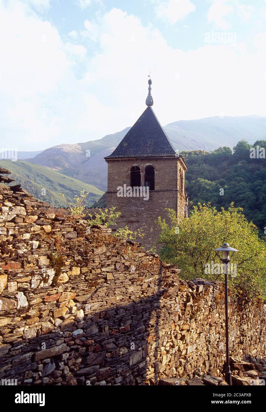 San Pedro de Montes monastery. Montes de Valdueza, Leon province, Castilla Leon, Spain. Stock Photo