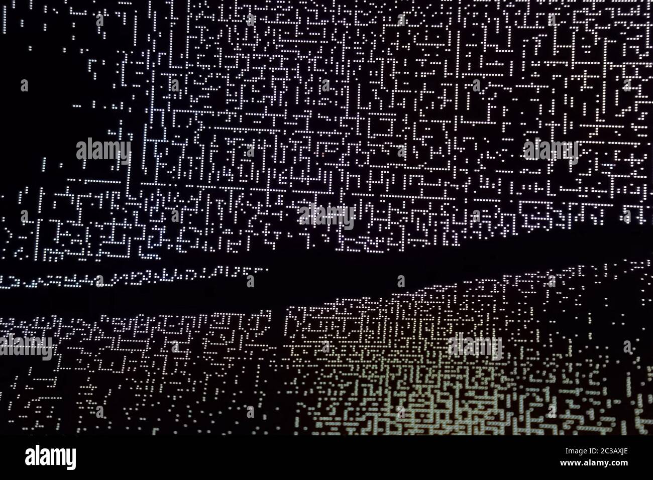 Background texture bright dots on dark. points on the canvas. Stock Photo