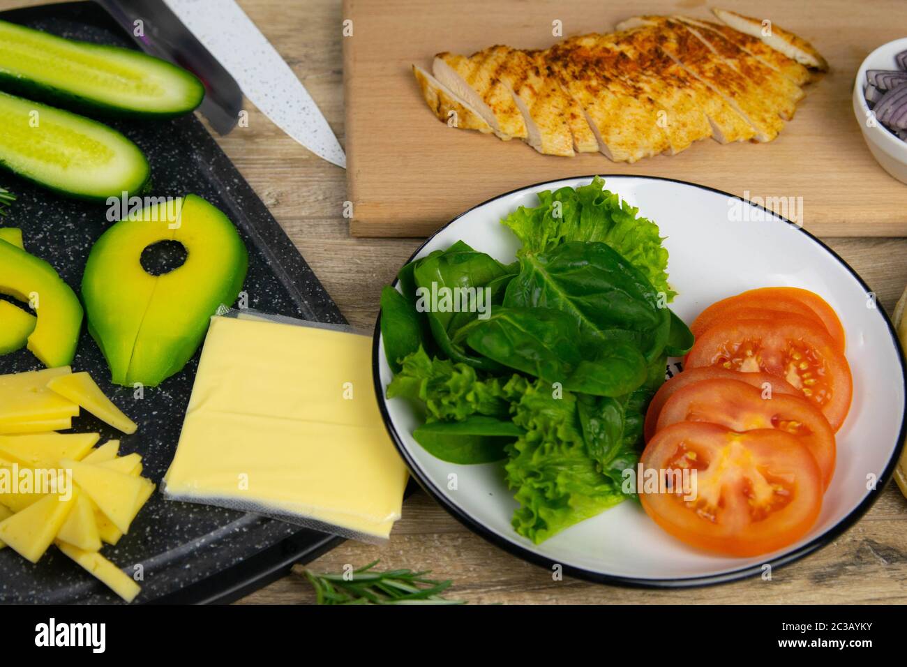 Ketogenic diet concept. A set of products of the low carb keto diet