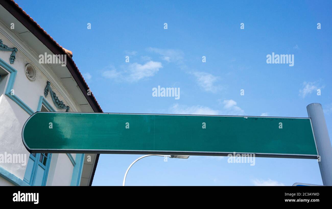 street Singapore district direction sign plaque blank Stock Photo