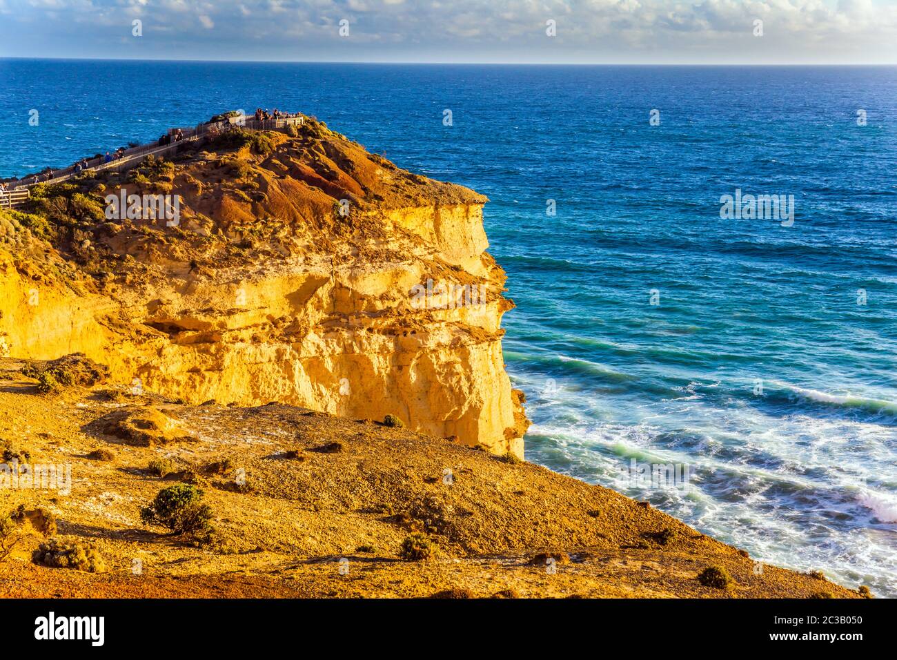 Steep ocean shore of Australia Stock Photo