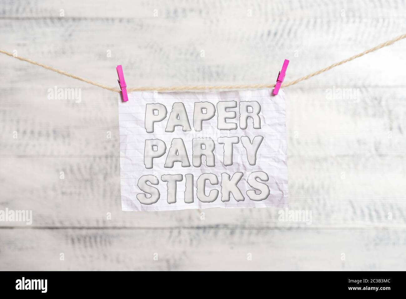 Handwriting text writing Paper Party Sticks. Conceptual photo hard