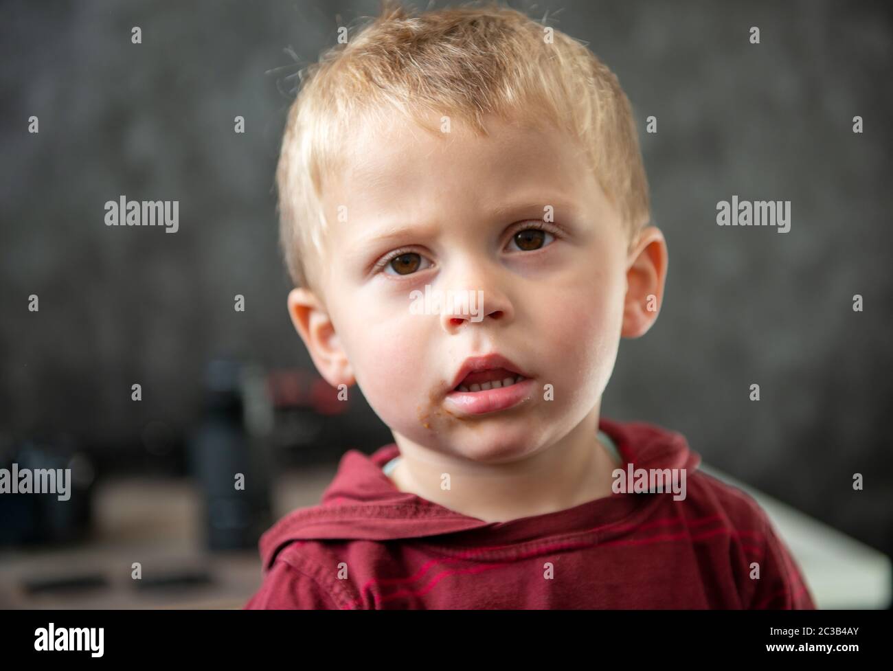 portrait of a child two years old Stock Photo