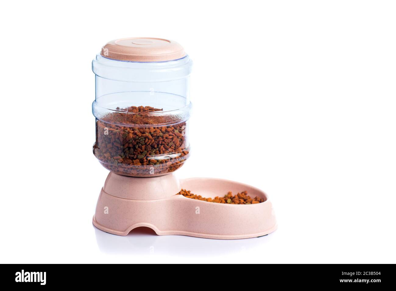 Pet Dry Food Storage Meal Feeder Dispenser or pet food dispenser on a