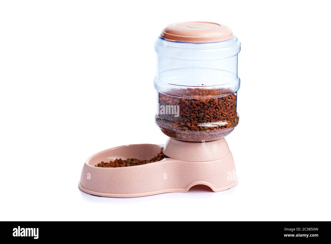 Pet Dry Food Storage Meal Feeder Dispenser or pet food dispenser on a