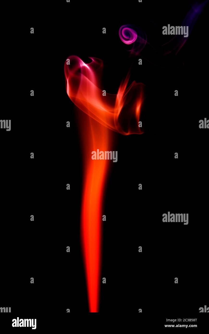 abstract colored smoke isolated on black background Stock Photo - Alamy