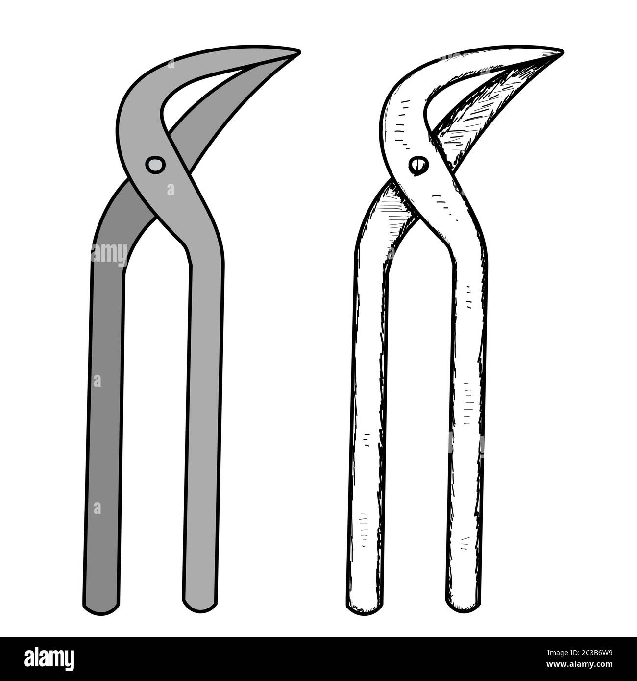 white background, construction tool, pliers Stock Vector Image & Art ...