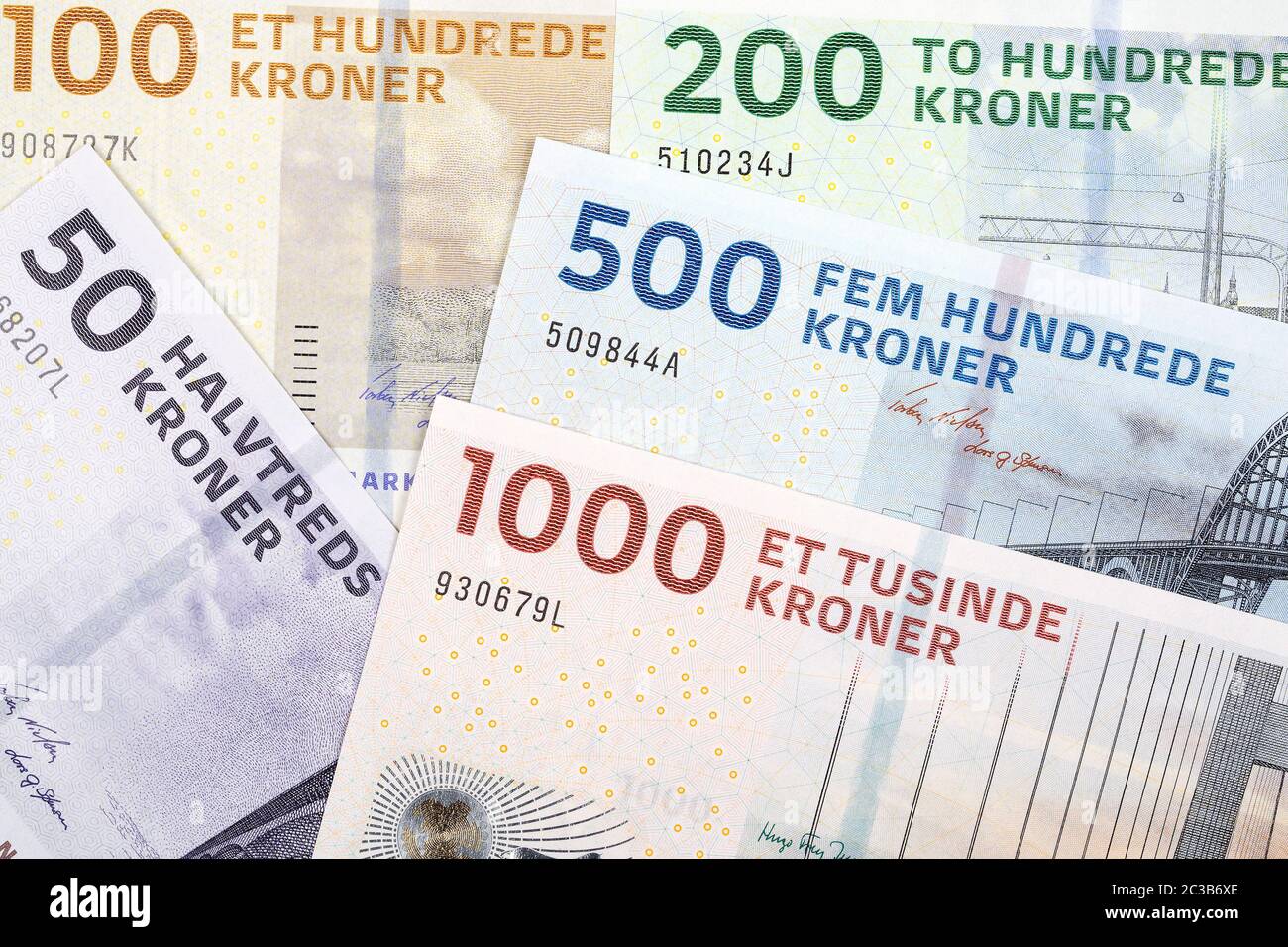 Danish money a background Stock Photo - Alamy