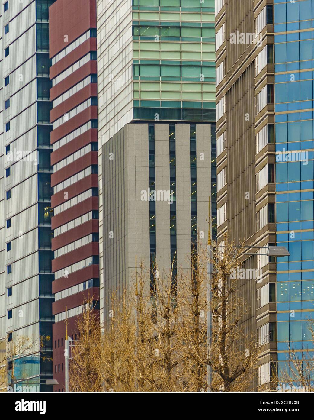 Modern Tall Buildings, Chiyoda District, Tokyo, Japan Stock Photo Alamy